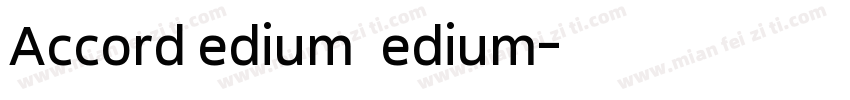 AccordMedium Medium字体转换